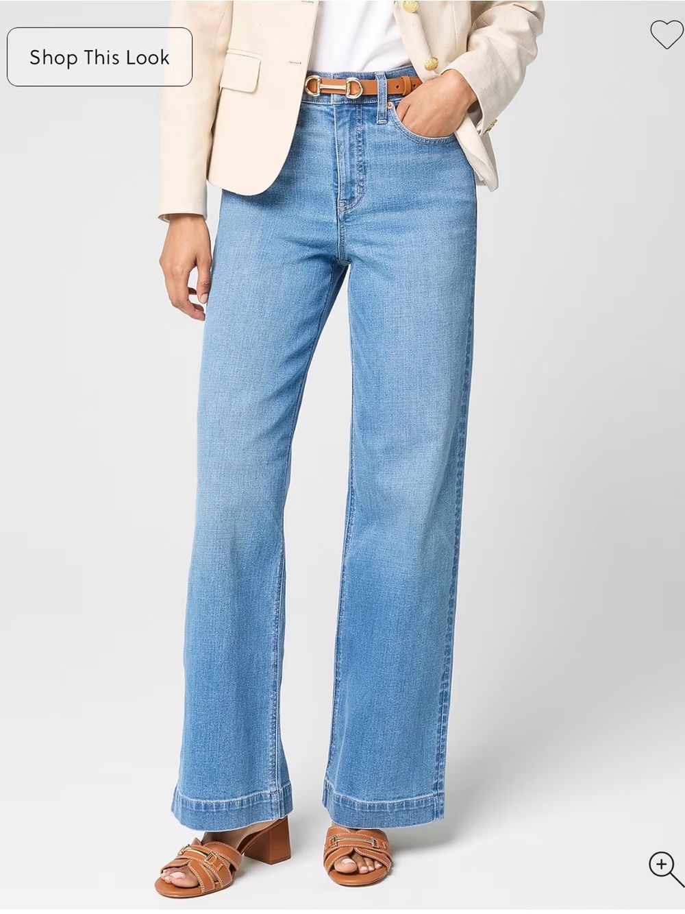 J. Crew Classic wide-leg jean in signature stretch